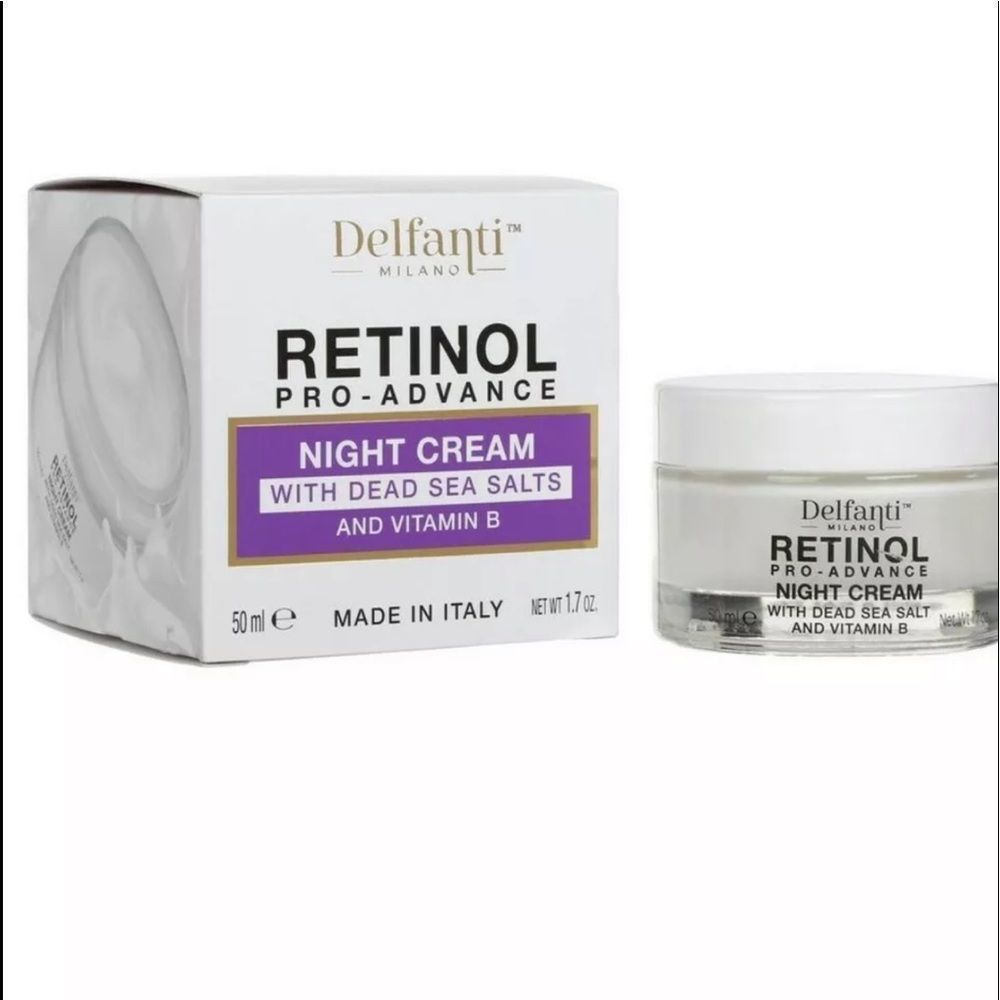 Delfanti Milano Pro Advance Night Cream Dead Sea Salts 50 ml 1.7 oz  Vitamin B
